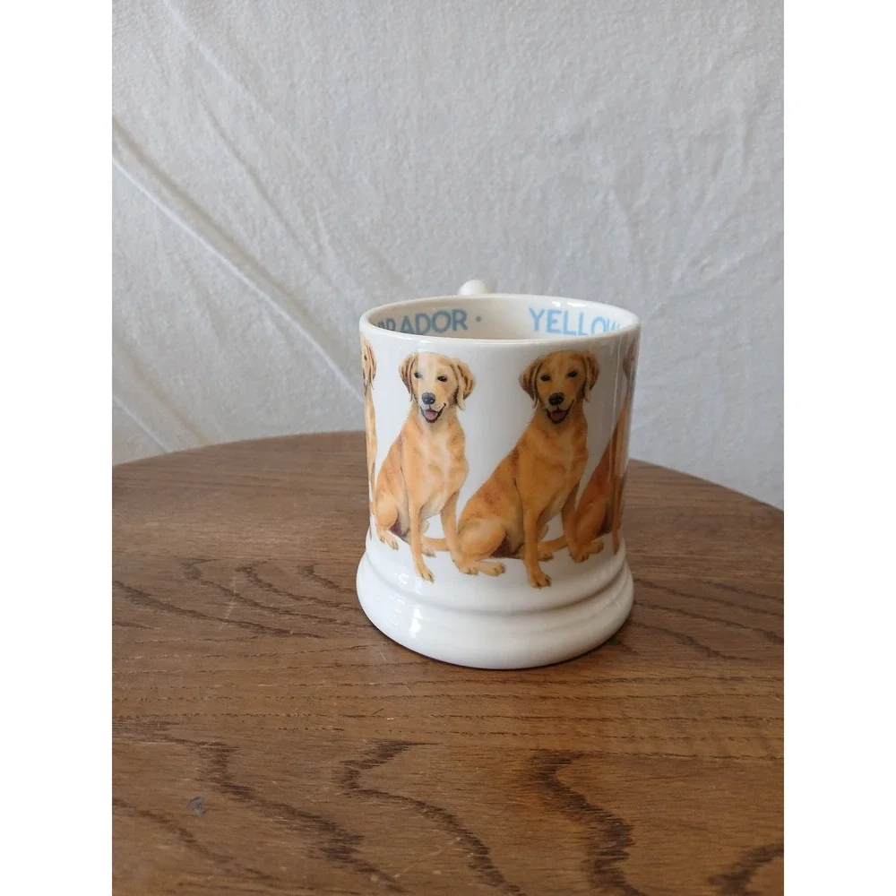 Emma Bridgewater yellow Labrador 1/2 pint mug stoke on Trent England dogs
